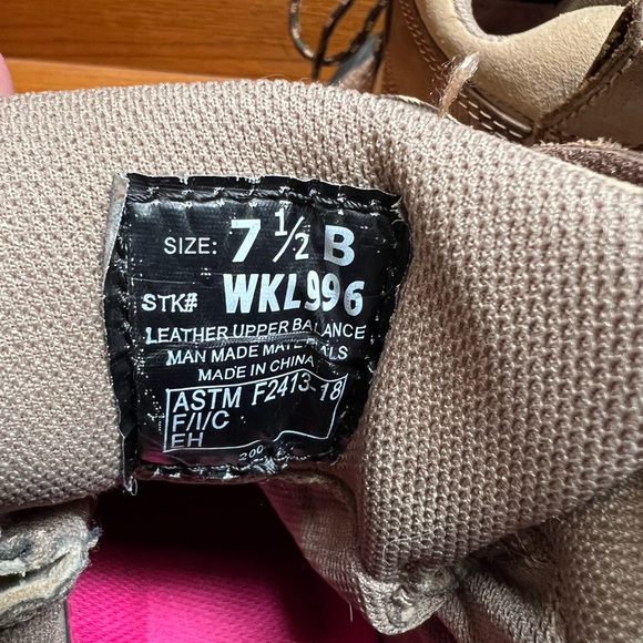 Justin Steeltoe Lace-up Boots - Size 7.5 - Picture 5 of 7